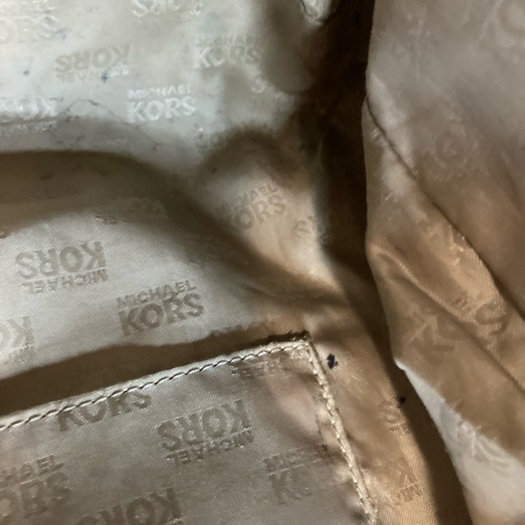 Mk Michael Kors signature logo embossed Satchel tote shoulderbag - Picture 4 of 12